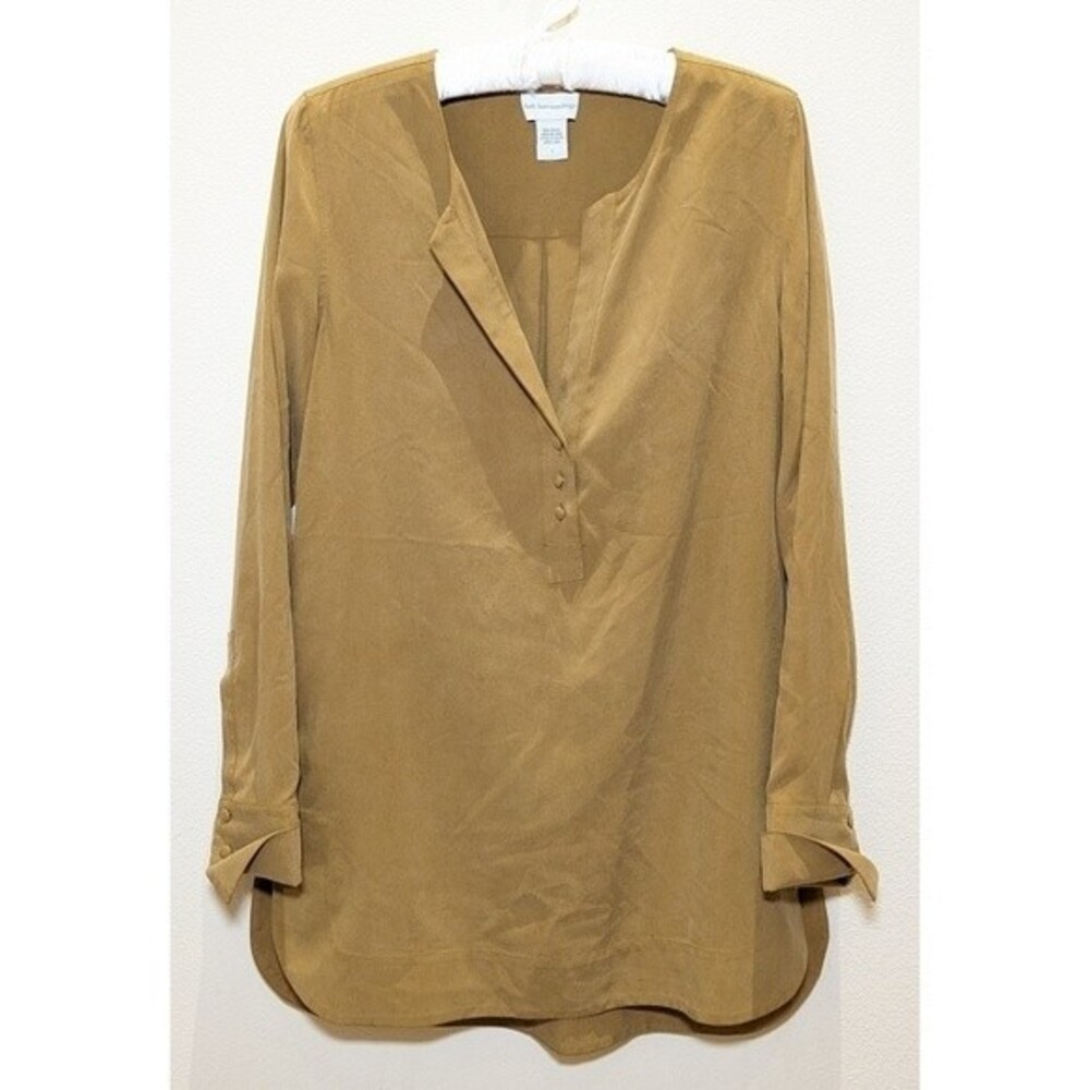 Soft Surroundings 100% Silk Top Tunic in Brown